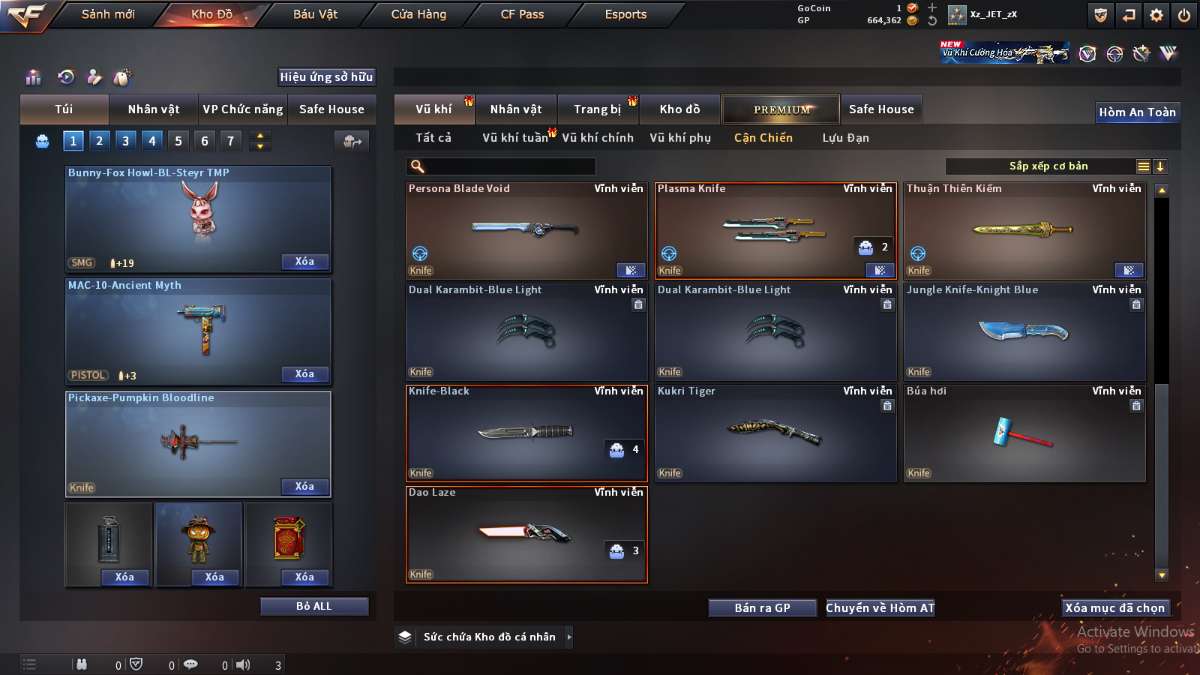 shop acc cf uy tin gia re